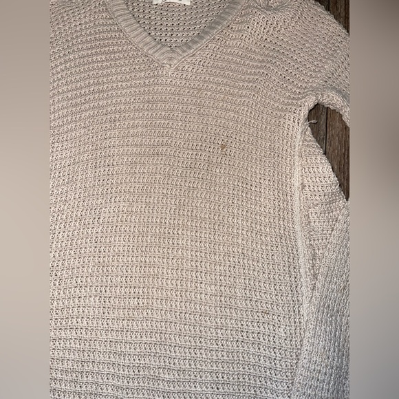 Elan Tunic Distressed Knit High Low Sweater - Picture 9 of 13